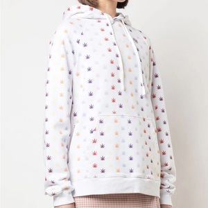 LHD Cannabis Pot Leaf Sweatshirt, size Large NWT!